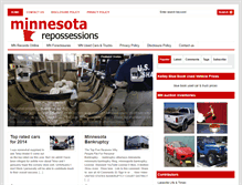 Tablet Screenshot of minnesotarepossessions.com